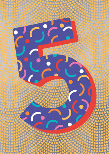 Picture of 5  BIRTHDAY CARD